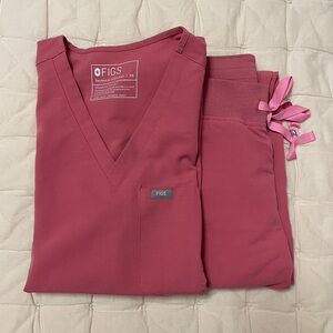 FIGS Women's Quartz Scrub Set: XS Catarina Top, XS/P Zamora Pants